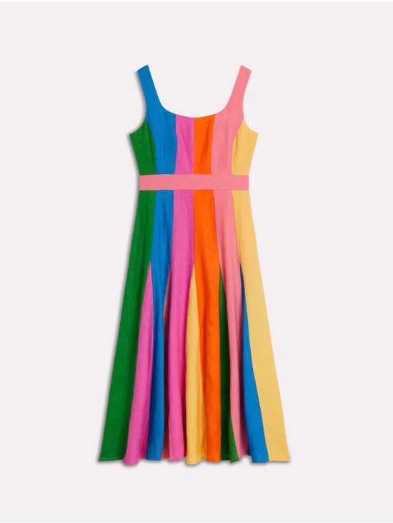 Boden Dresses & Skirts - Boden linen paneled midi dress